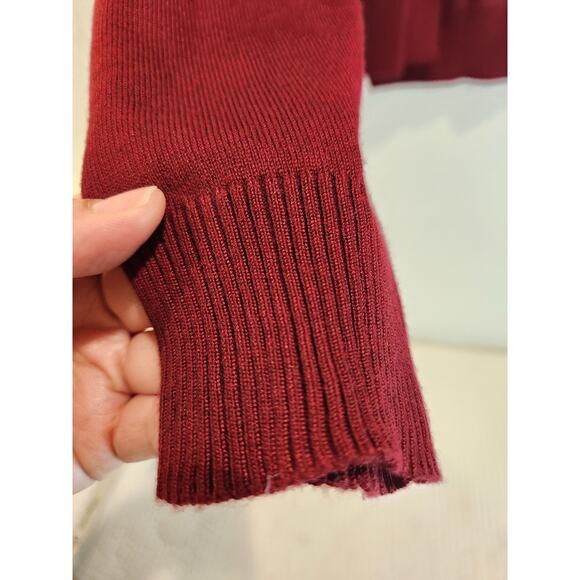 Cielo Red Open Front Cardigan Sweater XL Viscose Blend Lightweight NWT - Picture 4 of 6